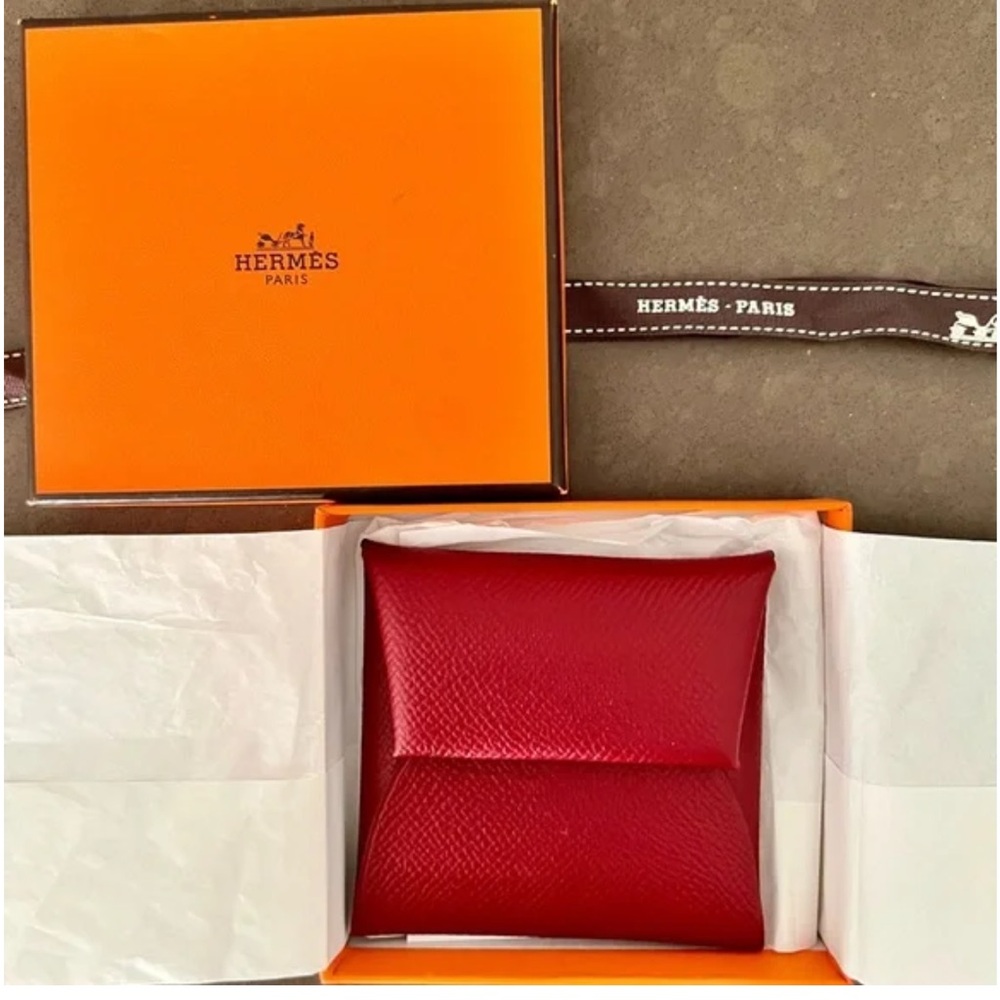 💝HERMES BASTIA EPSOM CALFSKIN PURSE! NWT
